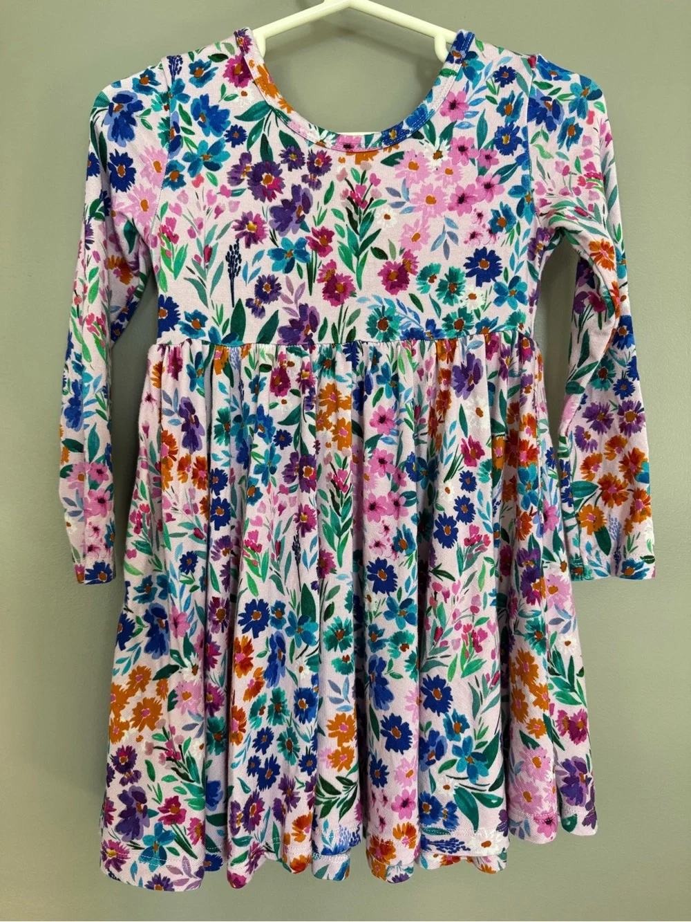 Little Sleepies 2T floral skater dress with pockets